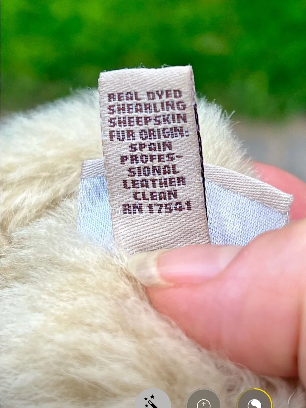One Single Left Hand Glove Only UGG suede shearling sheepskin Spain M
